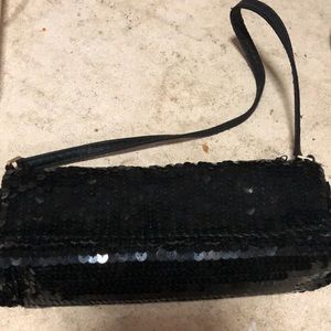 Bloomingdale’s sequins little wristlet purse